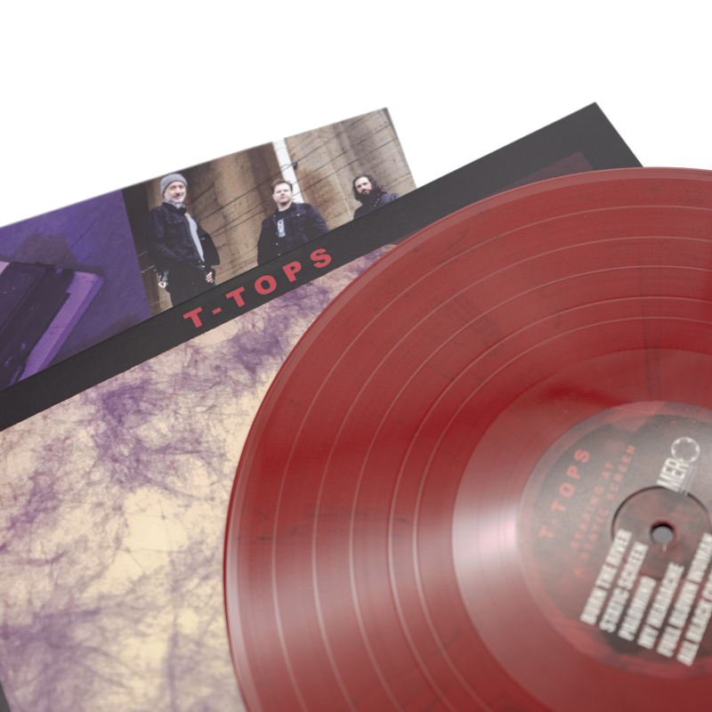 T-Tops - Staring At A Static Screen Vinyl LP  |  Red/Black Marble